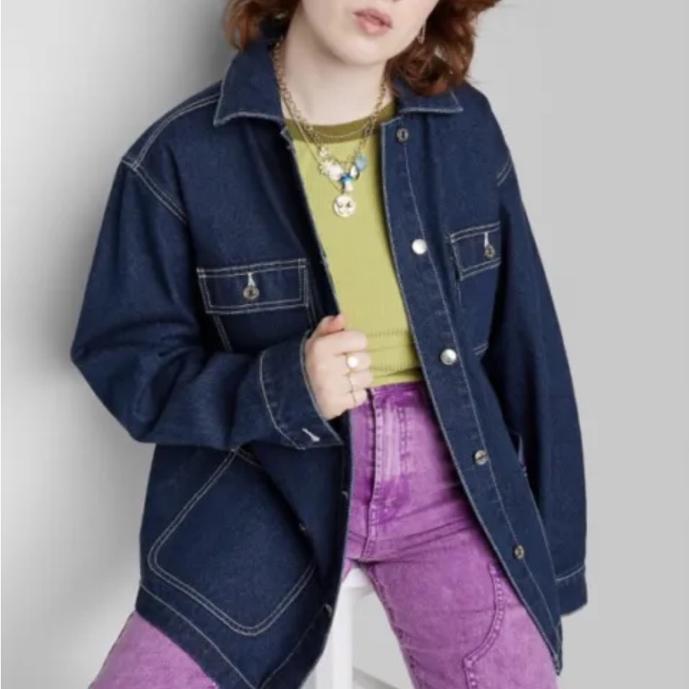 Denim chore coat !
